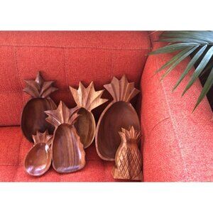 #newtocloset COLLECTION wooden tiki pineapple bowl